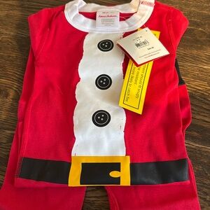 Brand new with tags Santa pjs . Hanna Anderson size 100 us size 4